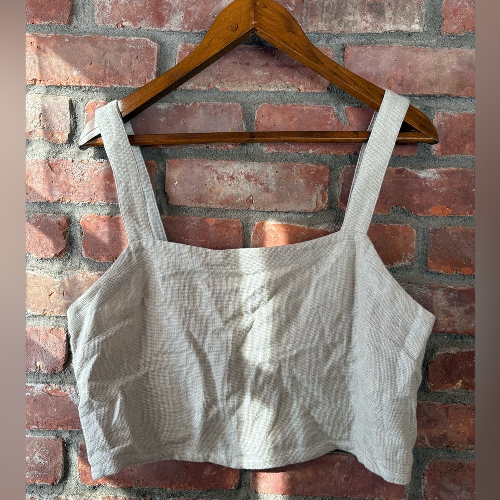 Madewell Light Green Crop Top
